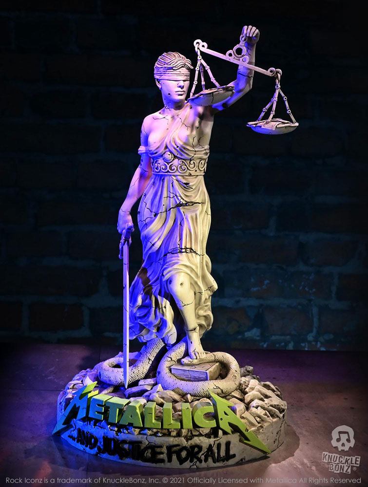 KnuckleBonz Rock Iconz On Tour Metallica Lady Justice Limited Edition Collectible Statue
