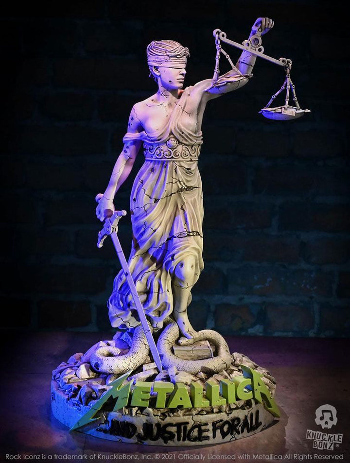 KnuckleBonz Rock Iconz On Tour Metallica Lady Justice Limited Edition Collectible Statue
