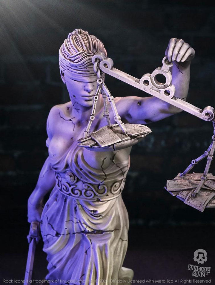 KnuckleBonz Rock Iconz On Tour Metallica Lady Justice Limited Edition Collectible Statue