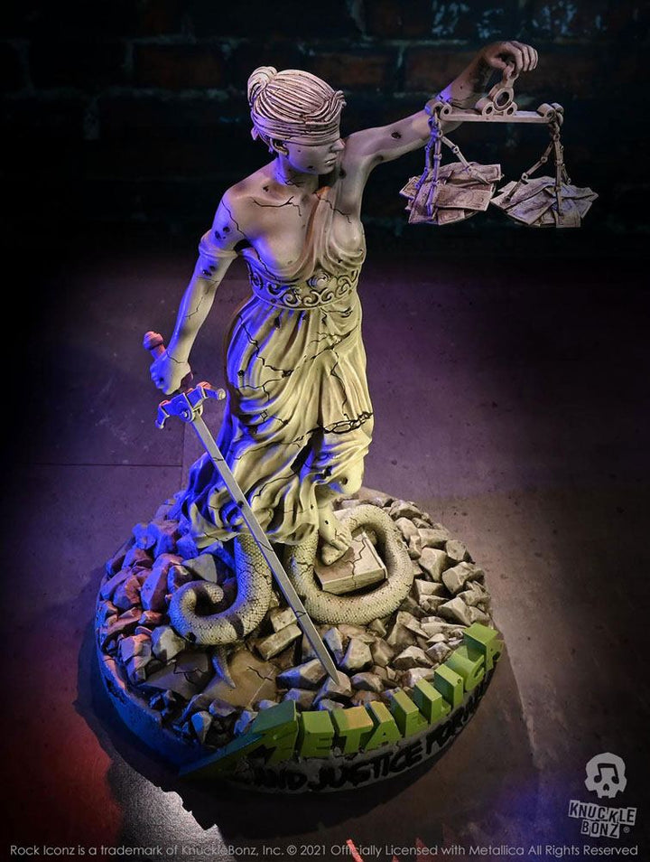 KnuckleBonz Rock Iconz On Tour Metallica Lady Justice Limited Edition Collectible Statue