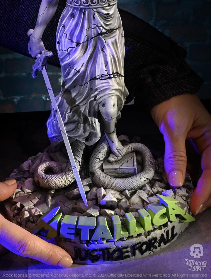 KnuckleBonz Rock Iconz On Tour Metallica Lady Justice Limited Edition Collectible Statue