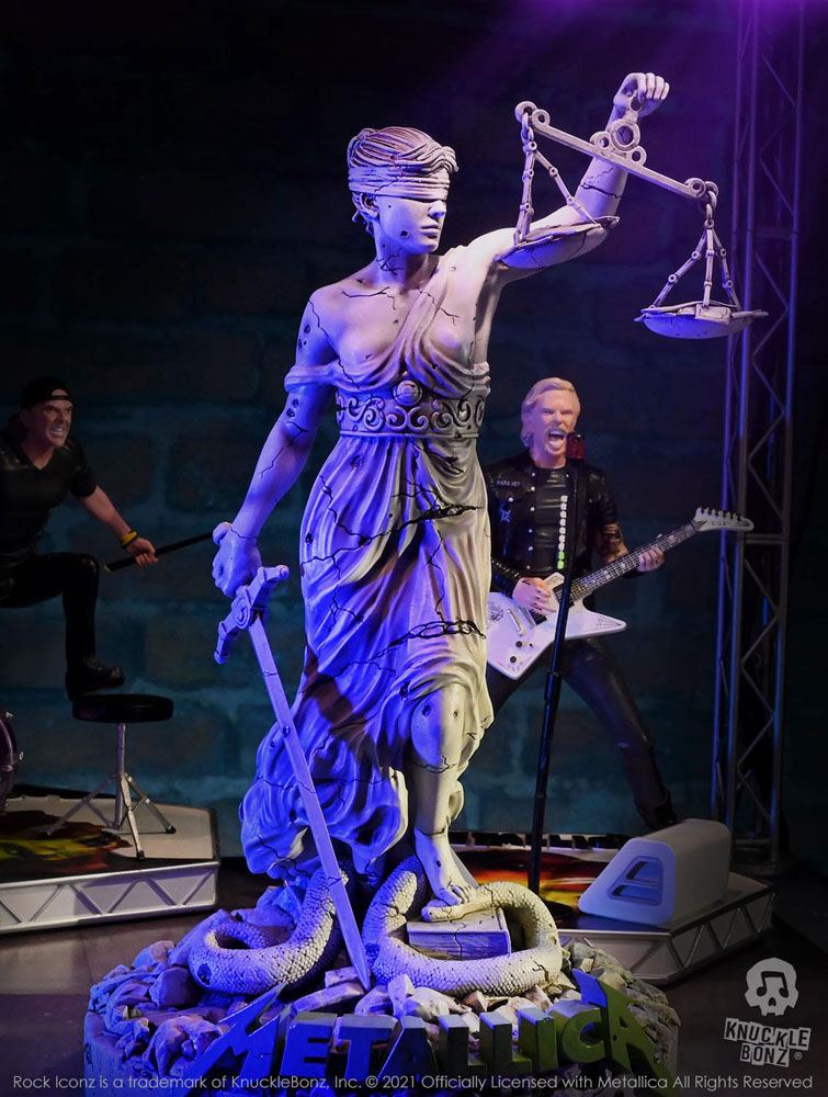 KnuckleBonz Rock Iconz On Tour Metallica Lady Justice Limited Edition Collectible Statue