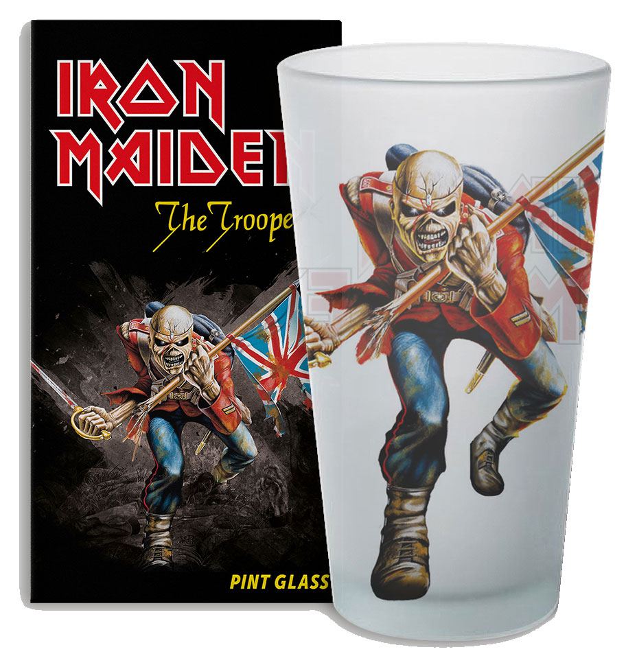 Iron Maiden The Trooper Pint Glass