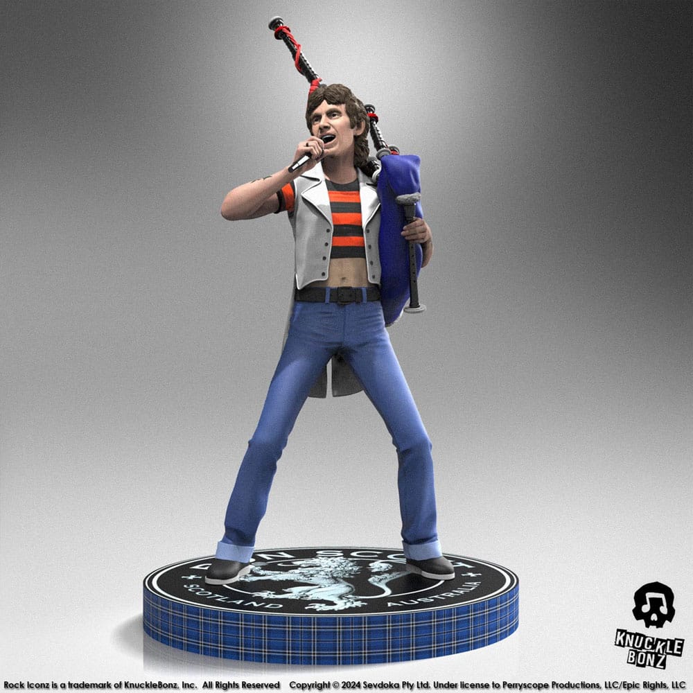 AC DC Bon Scott II Rock Iconz Statue 24cm