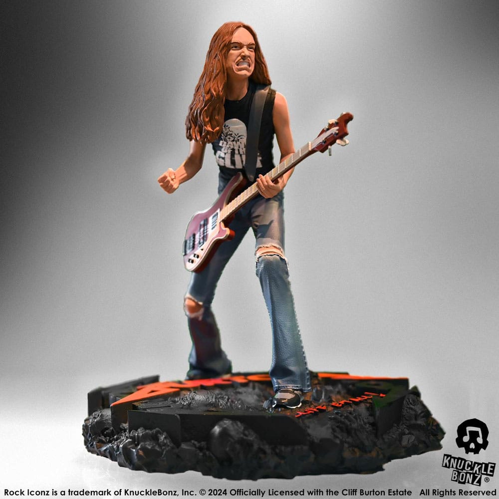 Metallica Cliff Burton II Rock Iconz Statue 22cm