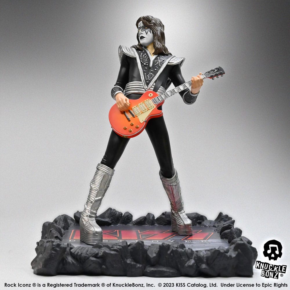 Kiss The Spaceman Destroyer Rock Iconz Statue 22cm