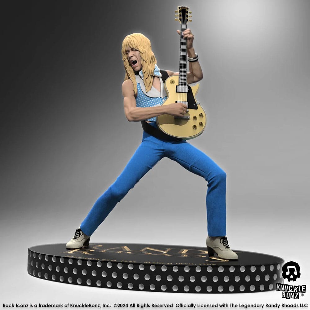Randy Rhoads The Early Years Blue Version IV Rock Iconz Statue 24cm