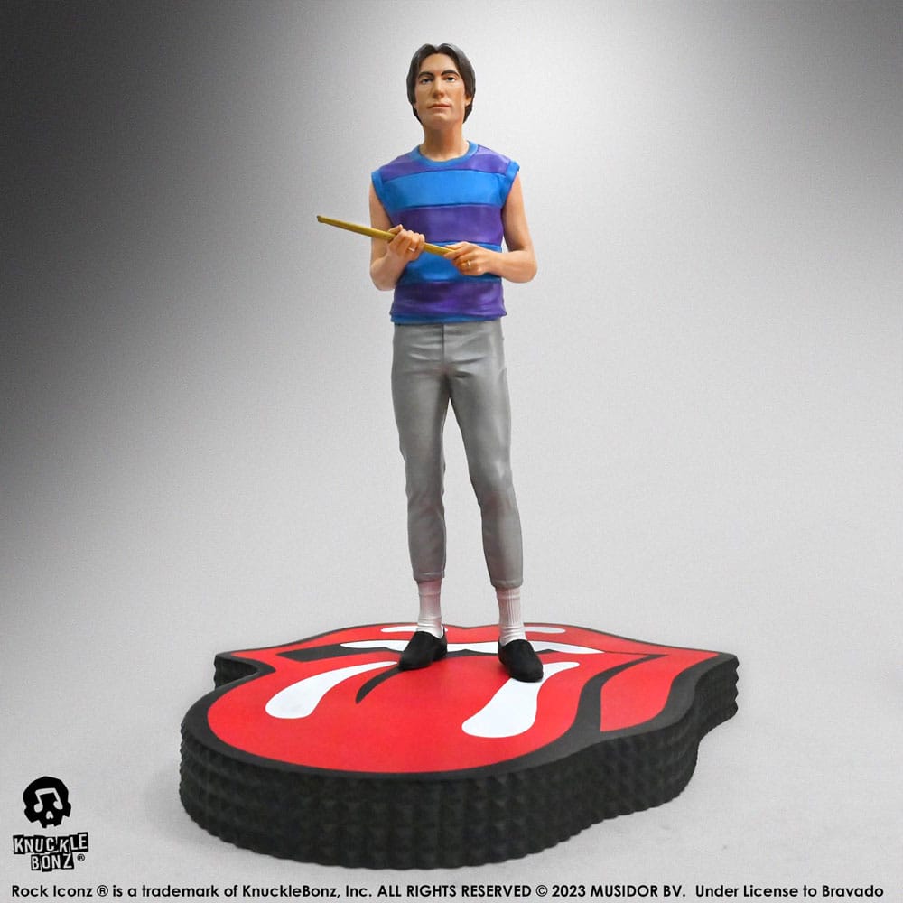 The Rolling Stones Charlie Watts Tattoo You Tour 1981 Rock Iconz Statue 22cm