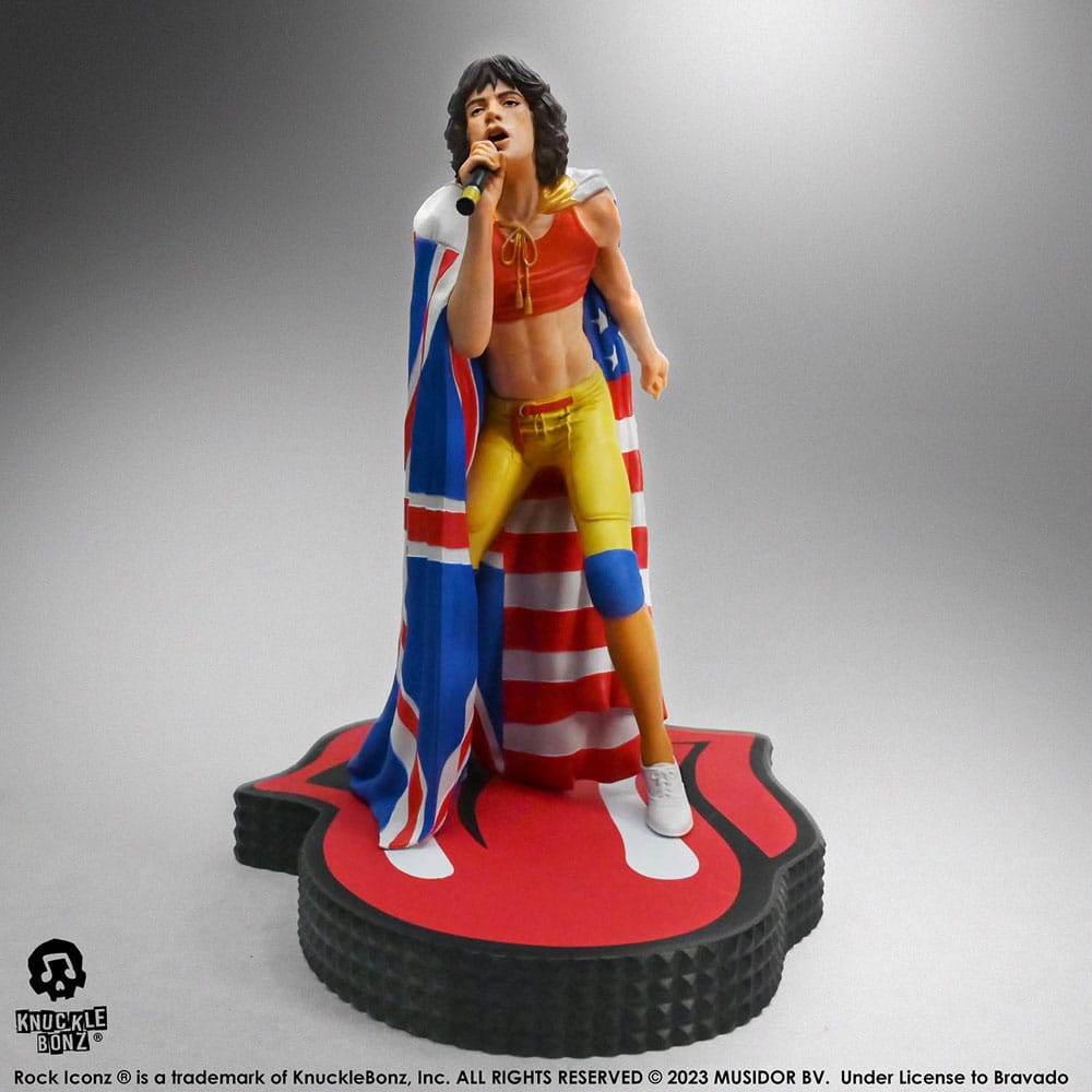 The Rolling Stones Mick Jagger Tattoo You Tour 1981 Rock Iconz Statue 22cm