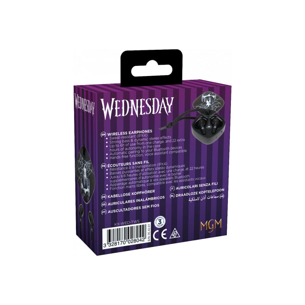 Wednesday Holdems Wireless Headphones Official Licensed