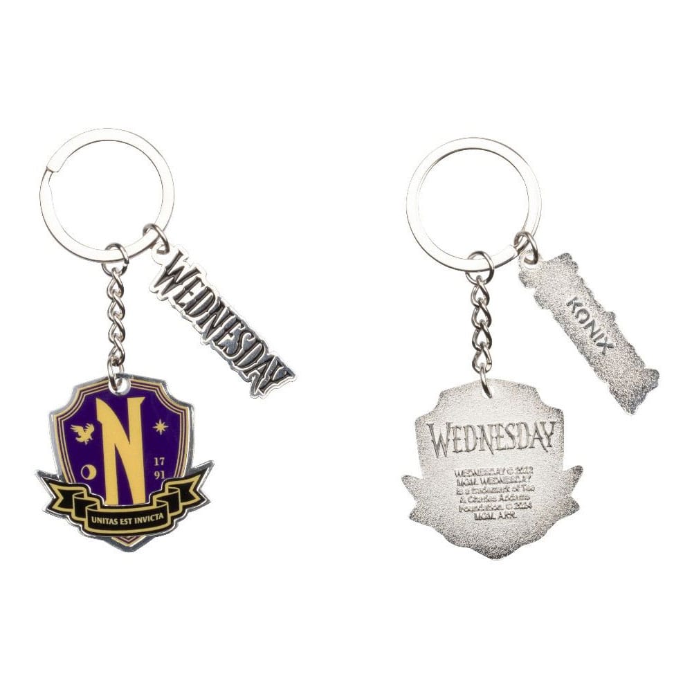 Wednesday Nevermore Keychain