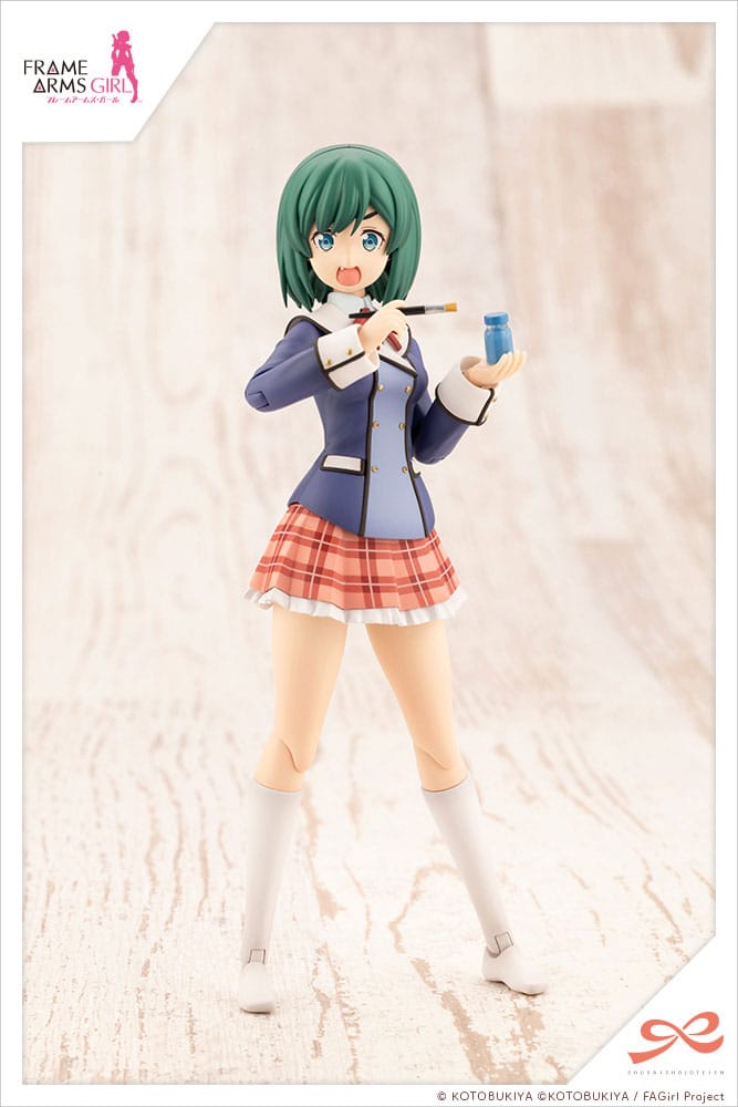 Sousai Shojo Teien Bukiko Kotobuki Winter Clothes Modelers Edition Sousai Shojo Teien Plastic Model Kit 1 10 15 cm