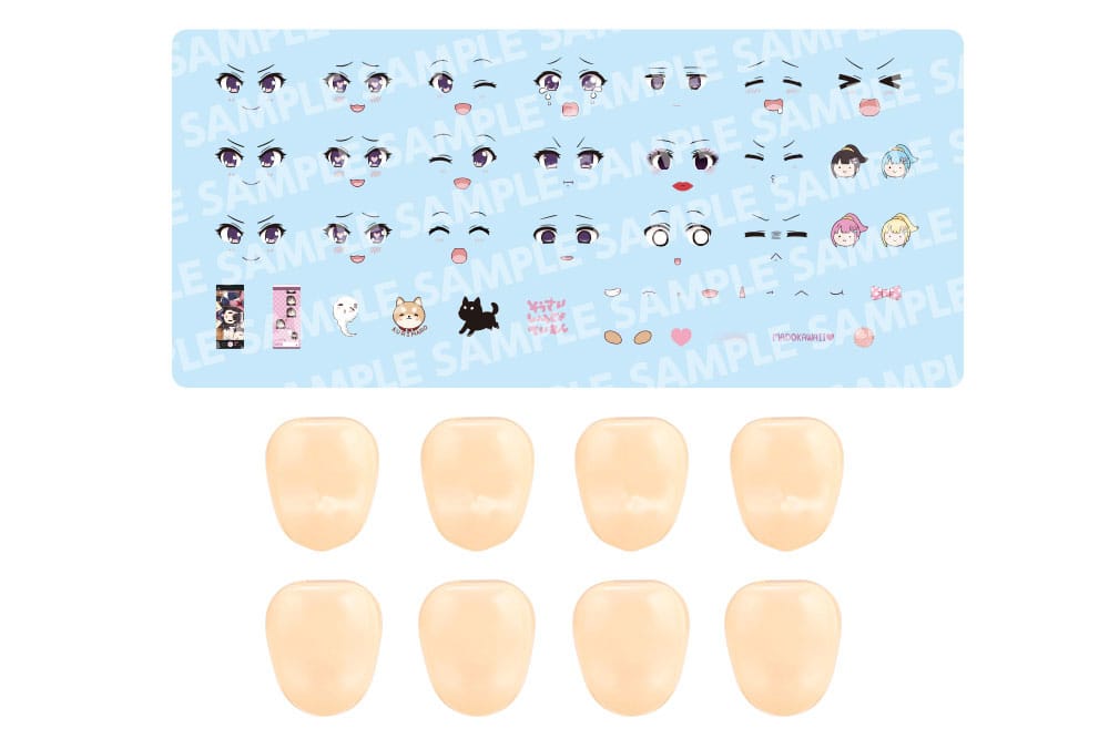 Sousai Shojo Teien Customized Face and Decal Set Vol 7 For Madoka Yuki B Sousai Shojo Teien Model Kit Accessory Set 1 10