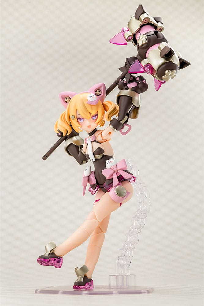 Megami Device Puni Mofu Kuro Mao Plastic Model Kit Fourteen Centimeter