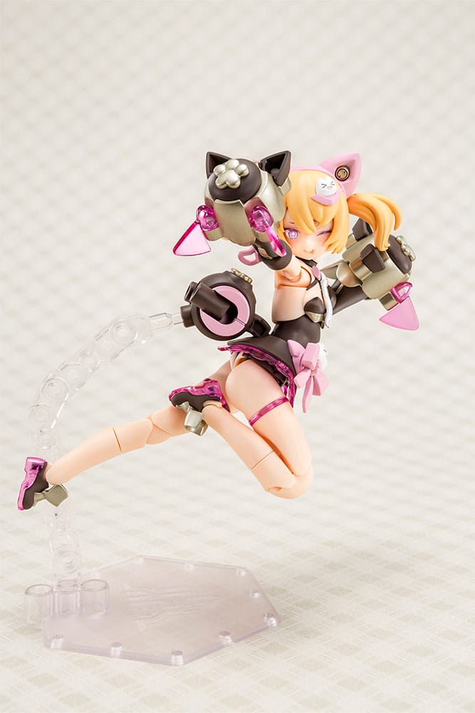 Megami Device Puni Mofu Kuro Mao Plastic Model Kit Fourteen Centimeter