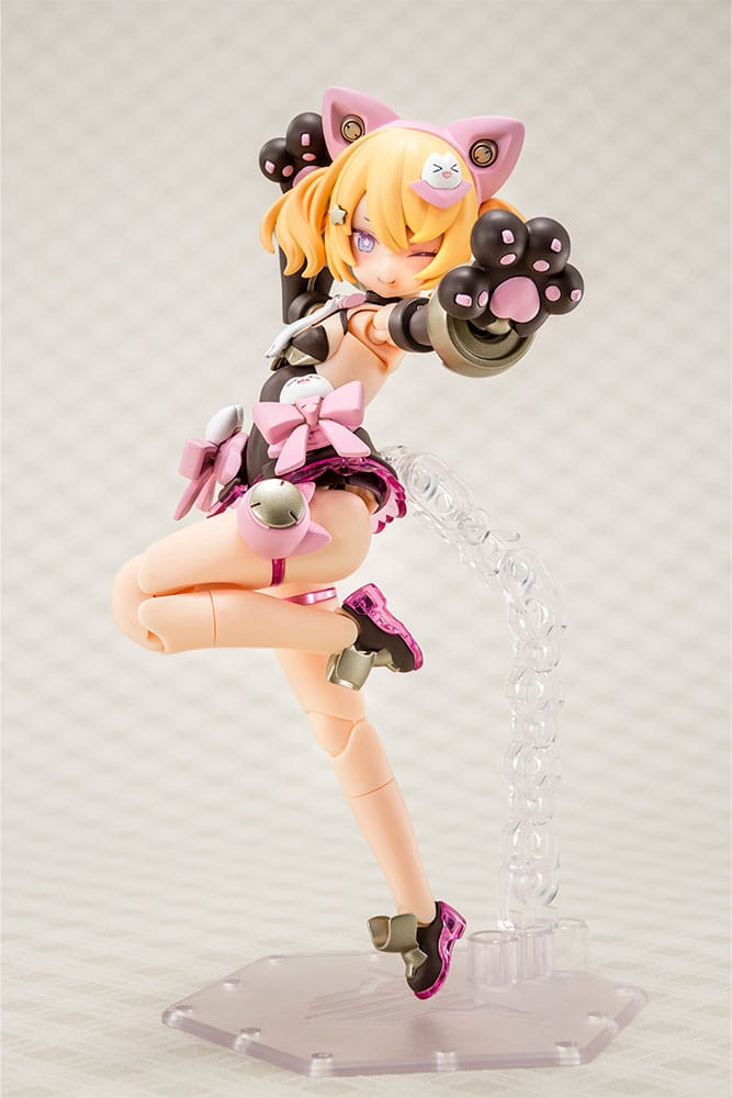 Megami Device Puni Mofu Kuro Mao Plastic Model Kit Fourteen Centimeter