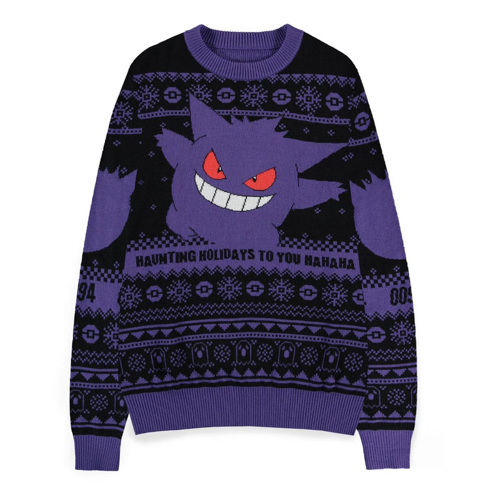 Pokemon Gengar Christmas Sweatshirt Jumper Size Small