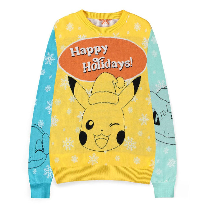 Pokémon Pikachu Bulbasaur Squirtle Charmander Pokémon Christmas Jumper Size M