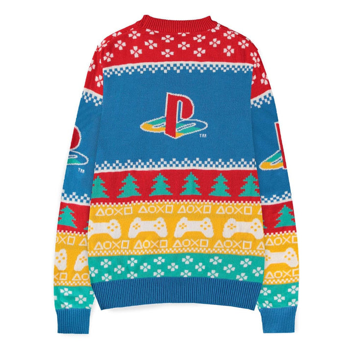 PlayStation Logo PlayStation Christmas Jumper Size L