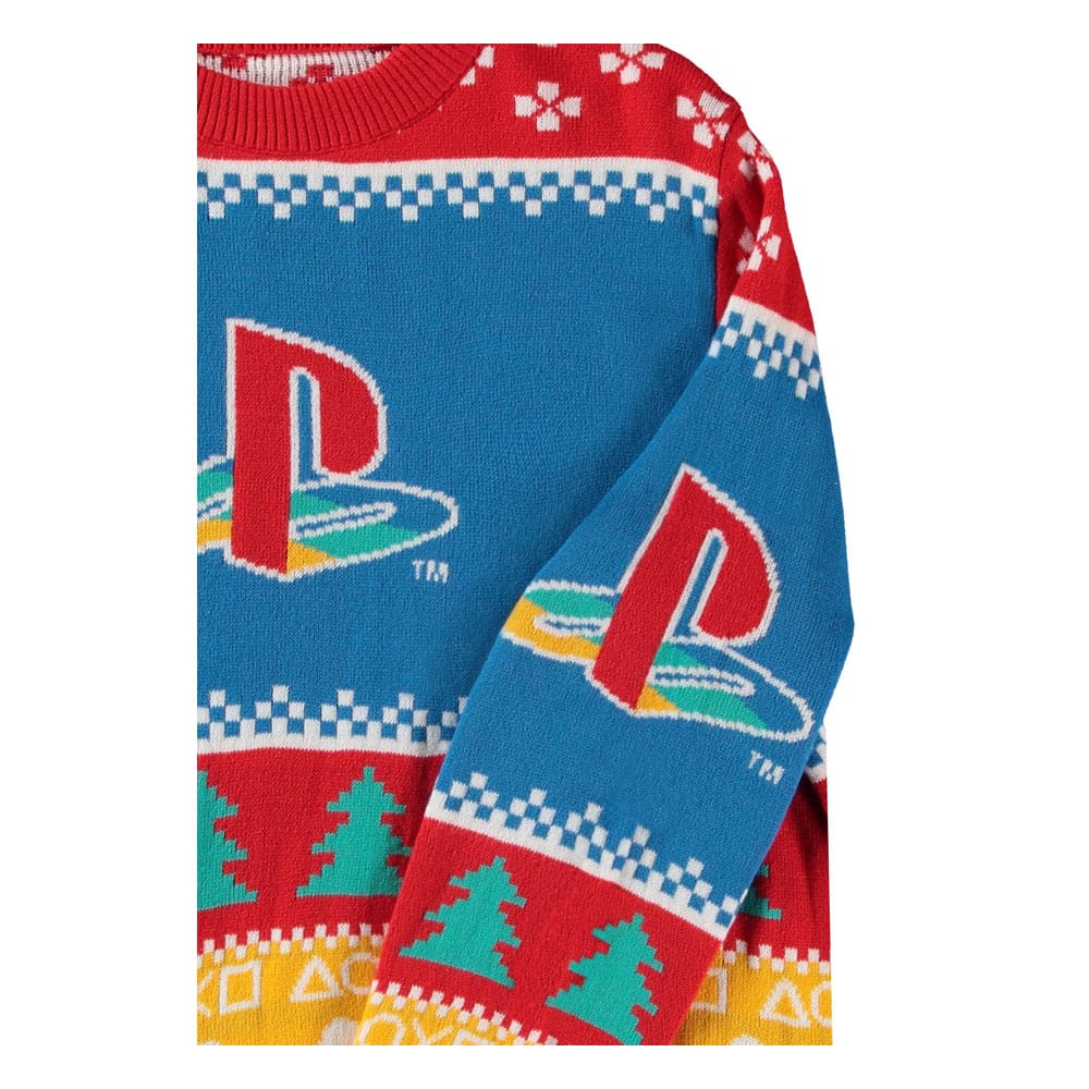 PlayStation Logo PlayStation Christmas Jumper Size S