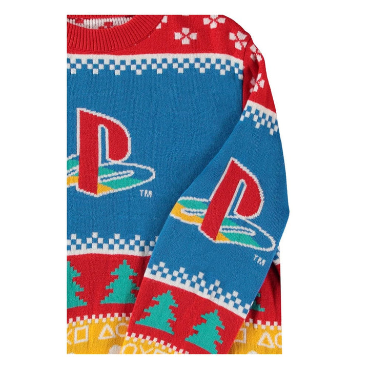 PlayStation Logo PlayStation Christmas Jumper Size S