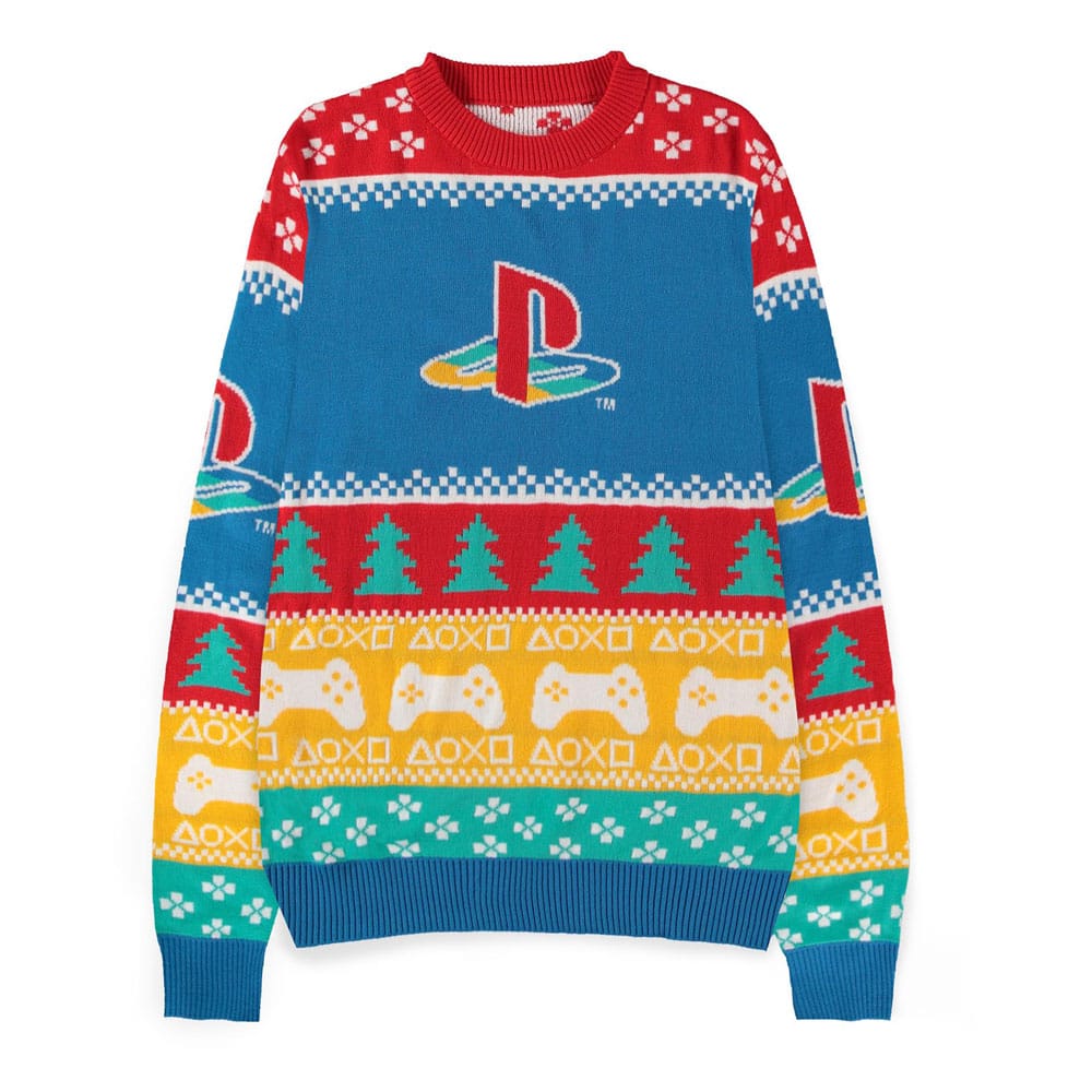 PlayStation Logo PlayStation Christmas Jumper Size S