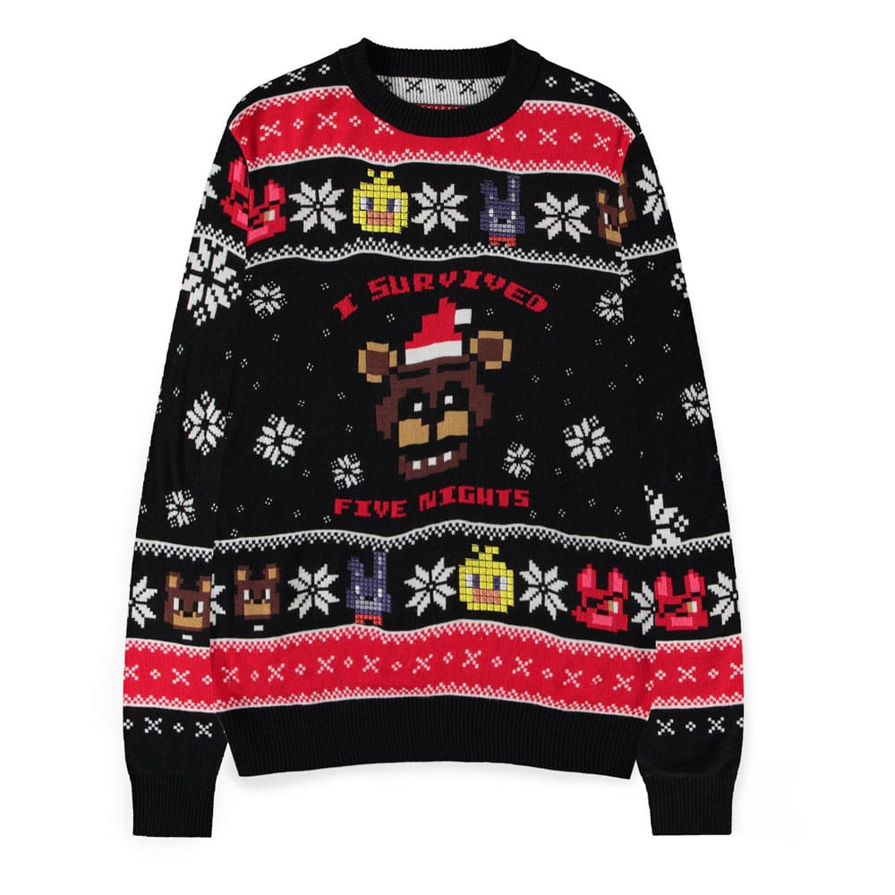 Five Nights at Freddy's Survived Five Nights Five Nights at Freddy's Christmas Jumper Size M