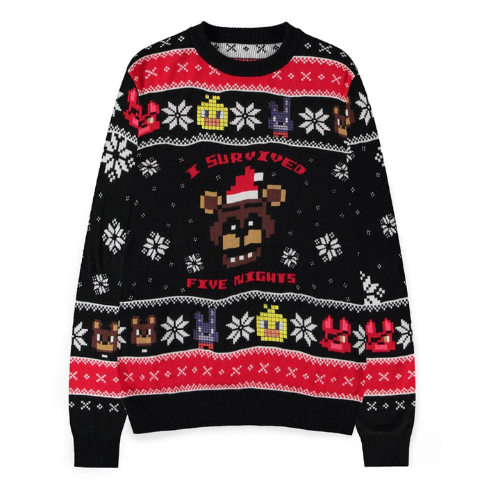 Five Nights at Freddy's Survived Five Nights Five Nights at Freddy's Christmas Jumper Size M