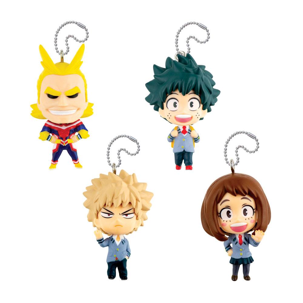 My Hero Academia Danglers Series 1 Keychains 3 Centimeter Mystery Capsule Display 12 Pieces
