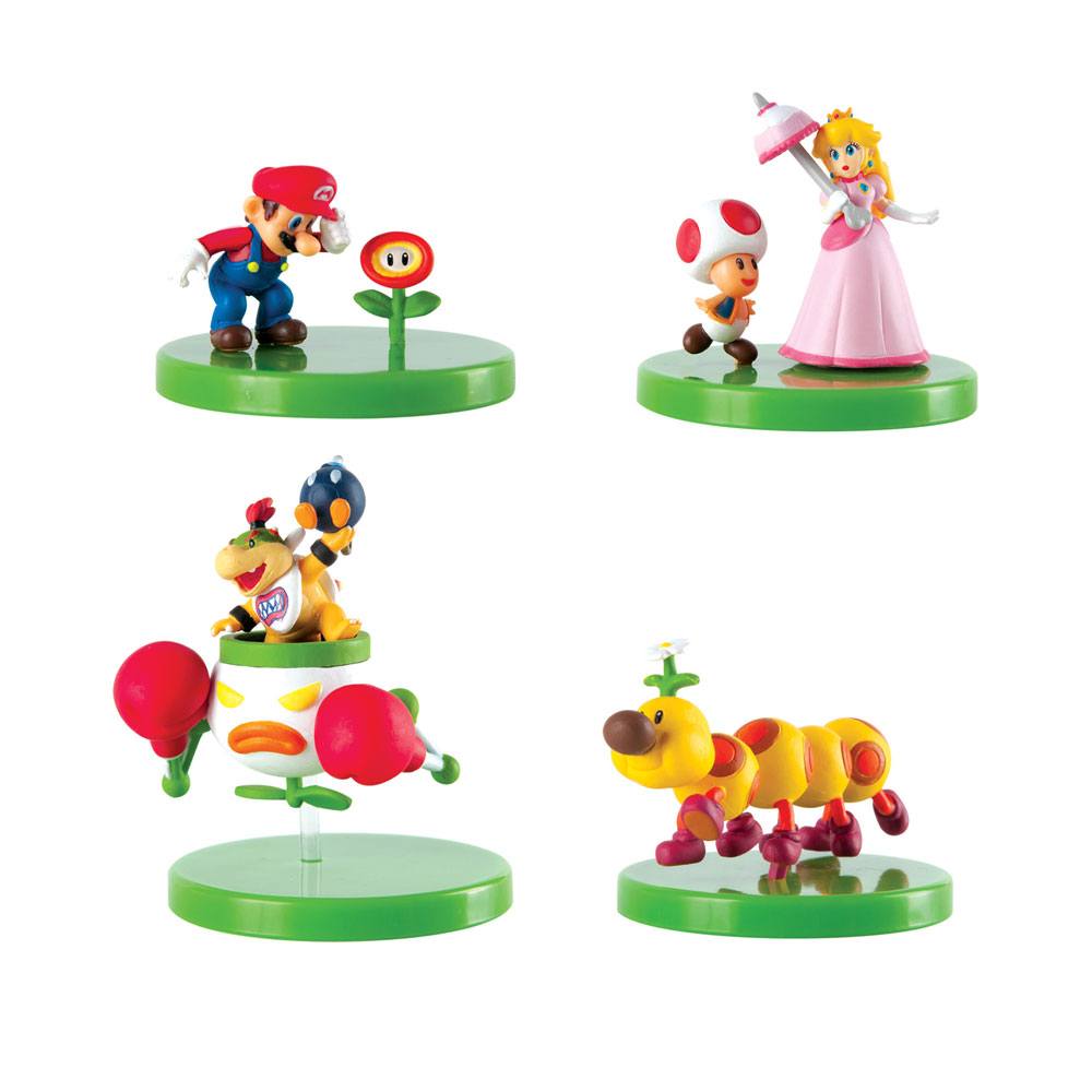 Super Mario Buildable Figures Mystery Pack 6 Centimeter Display 12 Pieces