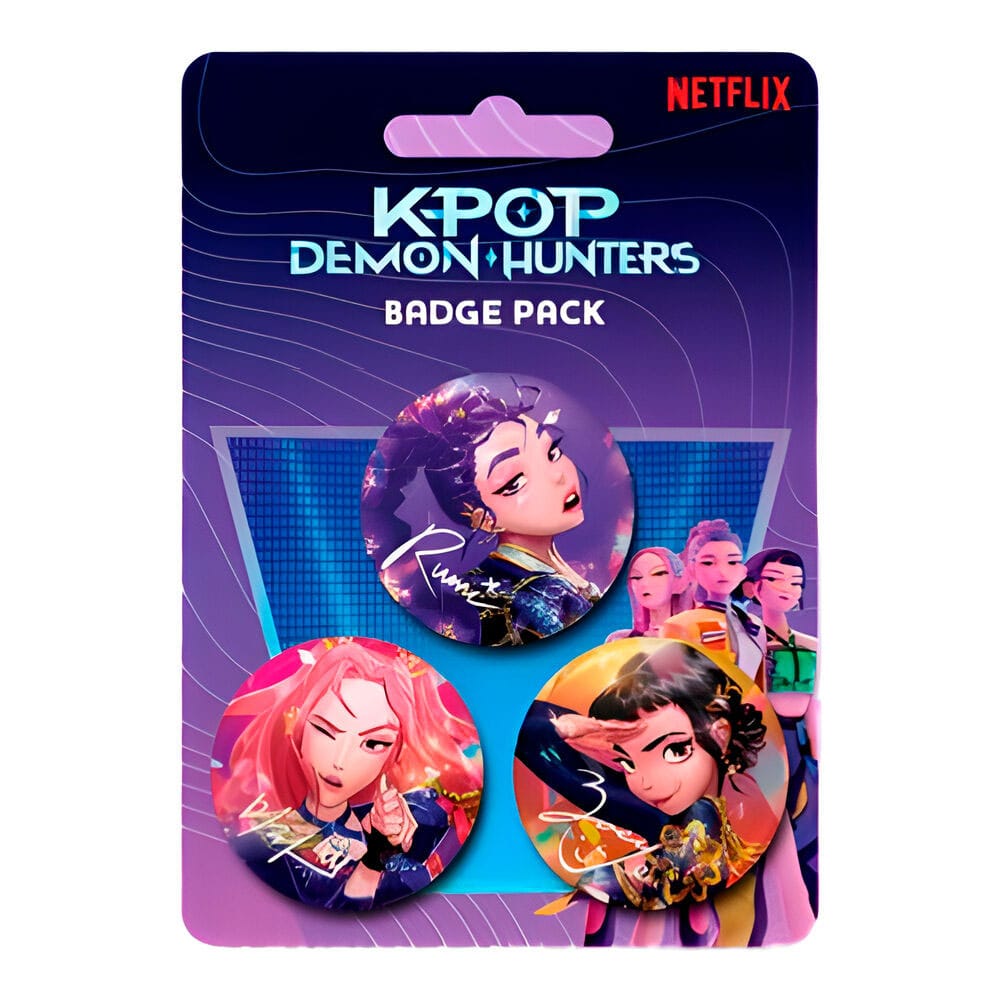 KPop Demon Hunters 3-Pack Pin-Back Buttons