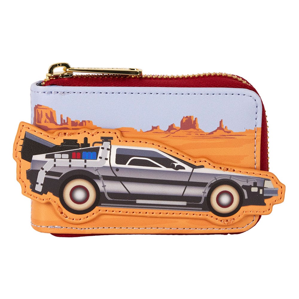 Loungefly Back To The Future 40th Anniversary Delorean Accordion Wallet