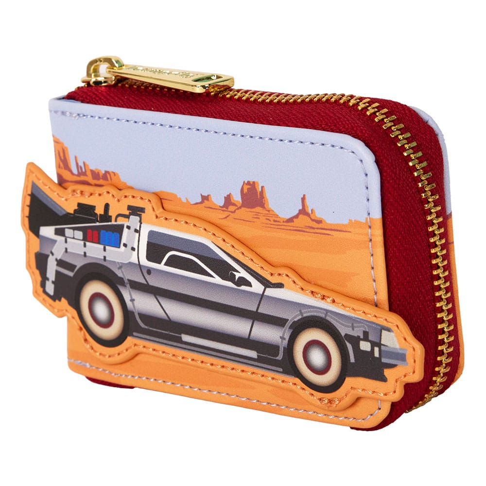 Loungefly Back To The Future 40th Anniversary Delorean Accordion Wallet