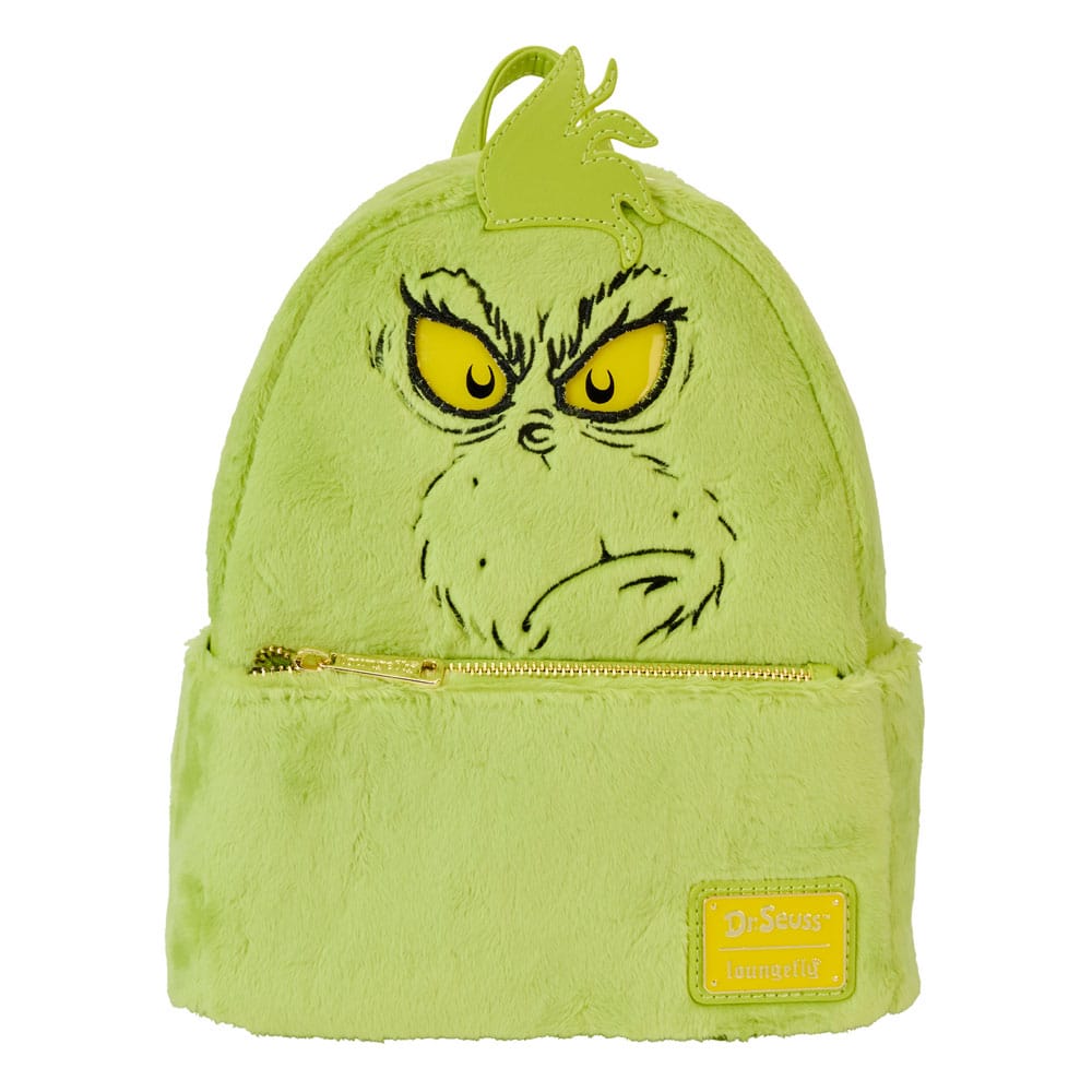 Loungefly Dr. Seuss' How The Grinch Stole Christmas! Plush Cosplay Light Up Mini Backpack