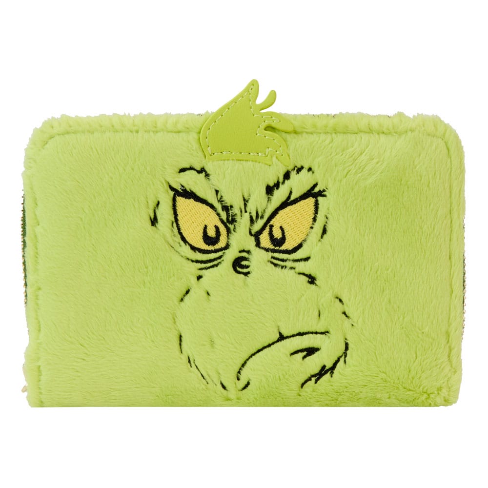 Loungefly Dr. Seuss' How The Grinch Stole Christmas! Plush Cosplay Glow Zip Around Wallet