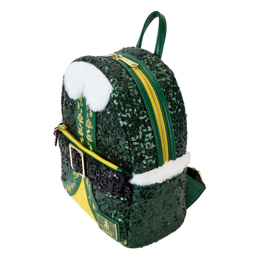 Loungefly Elf Buddy Sequin Cosplay Mini Backpack