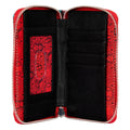 Loungefly Marvel Avengers Tattoo Zip Around Wallet, side angle