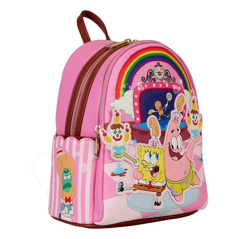 Loungefly Nickelodeon SpongeBob SquarePants Goofy Goobers Mini Backpack, side angle