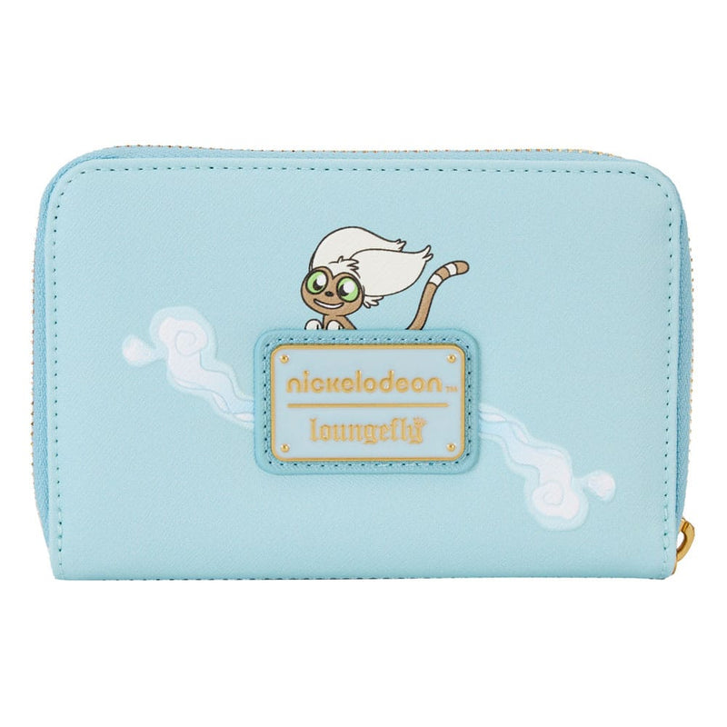 Loungefly Avatar The Last Airbender Aang, Appa, & Momo Zip Around Wallet, side angle