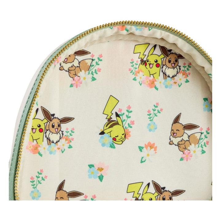 Pikachu & Eevee Floral Pokemon Loungefly Mini Backpack