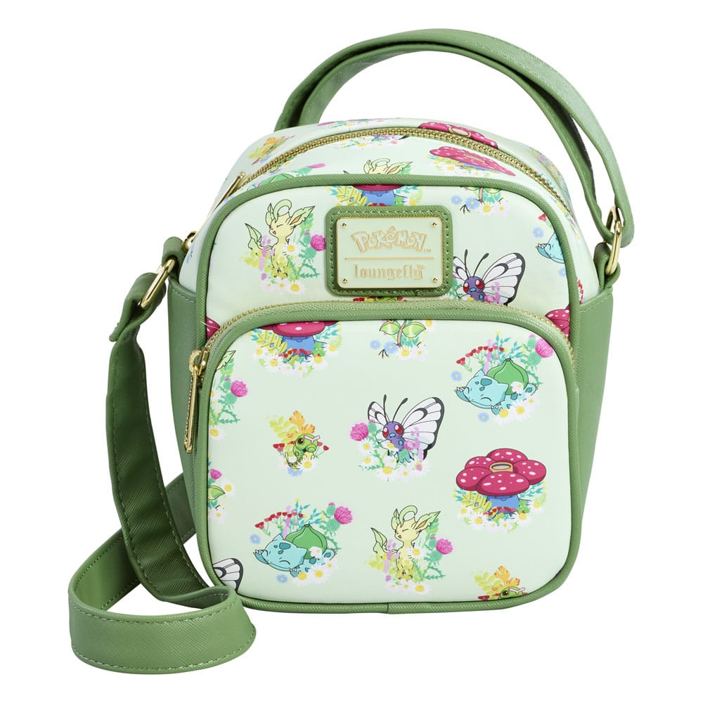 Loungefly Grass Type Pokemon Crossbody Bag