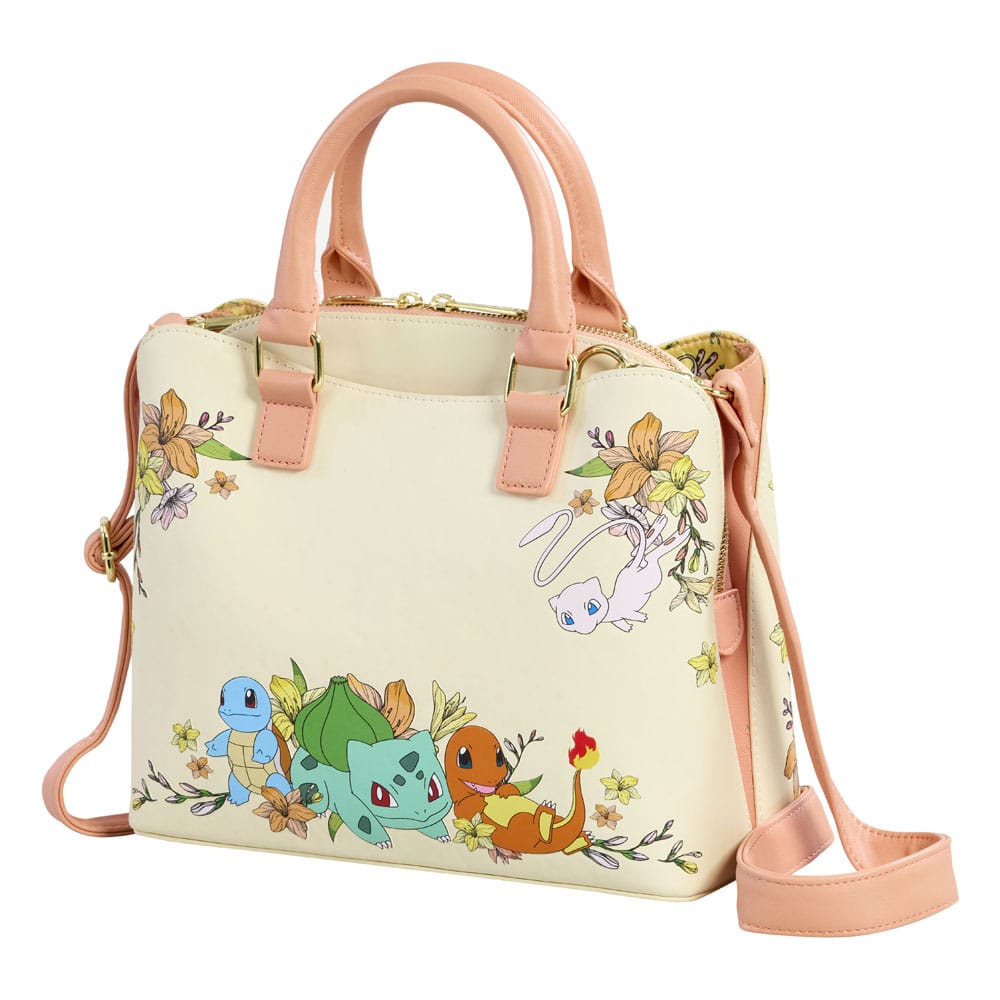 Loungefly Mew and Kanto Starters Pokemon Crossbody Bag