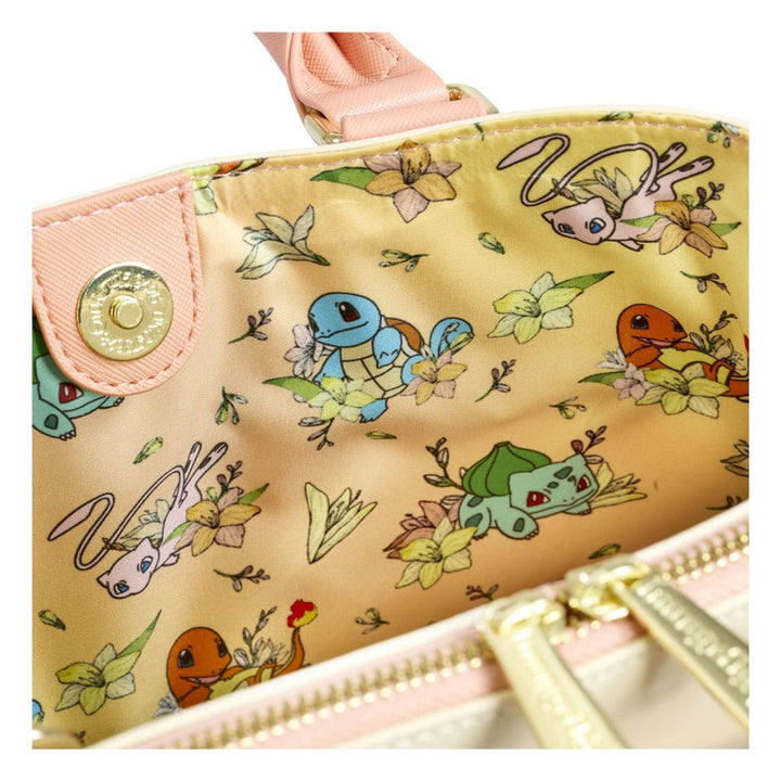 Loungefly Mew and Kanto Starters Pokemon Crossbody Bag