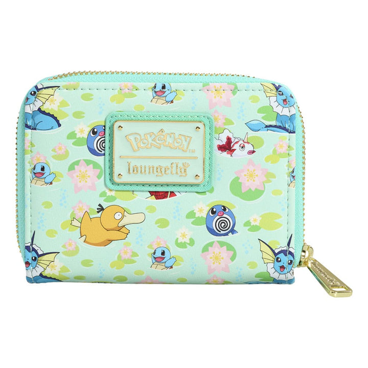 Loungefly Pokemon Water Type All Over Print Zip Around Wallet