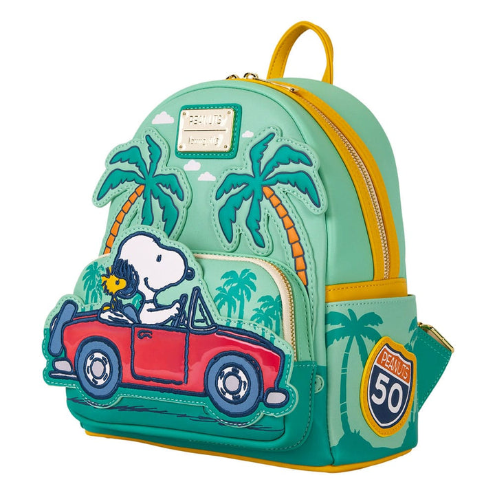 Peanuts Loungefly Snoopy Road Trip Mini Backpack