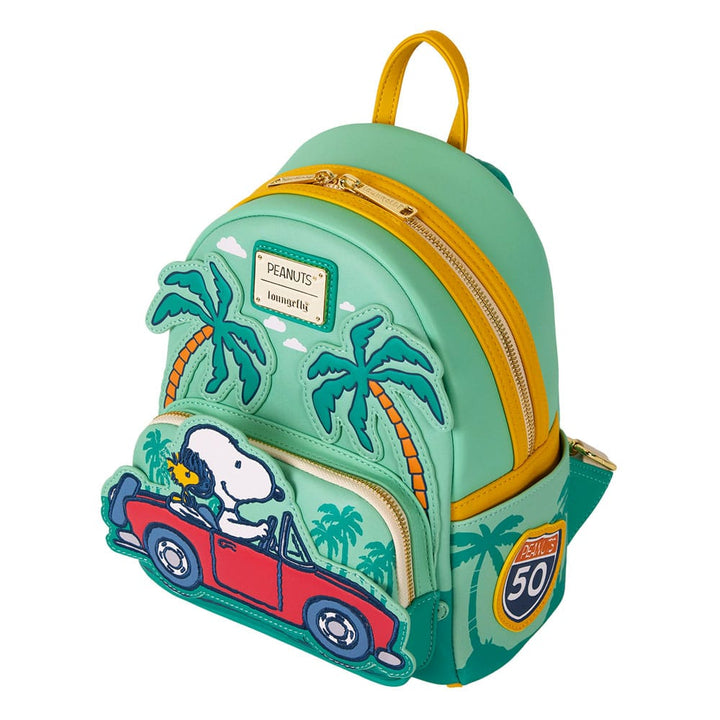Peanuts Loungefly Snoopy Road Trip Mini Backpack