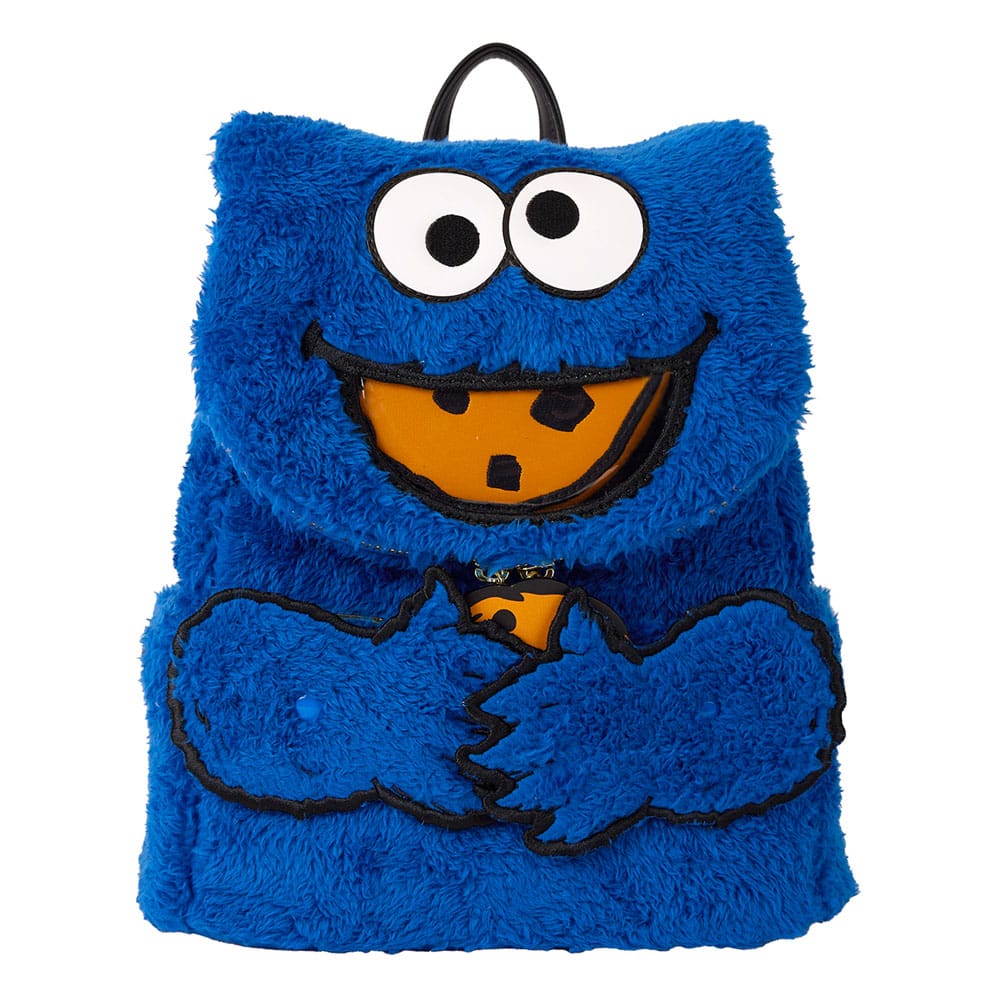 Loungefly Sesame Street Cookie Monster Plush Mini Backpack