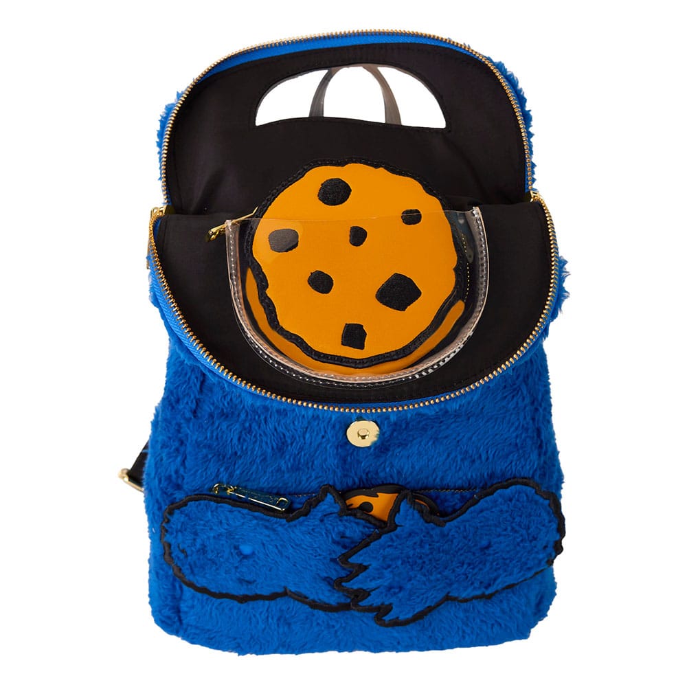 Loungefly Sesame Street Cookie Monster Plush Mini Backpack