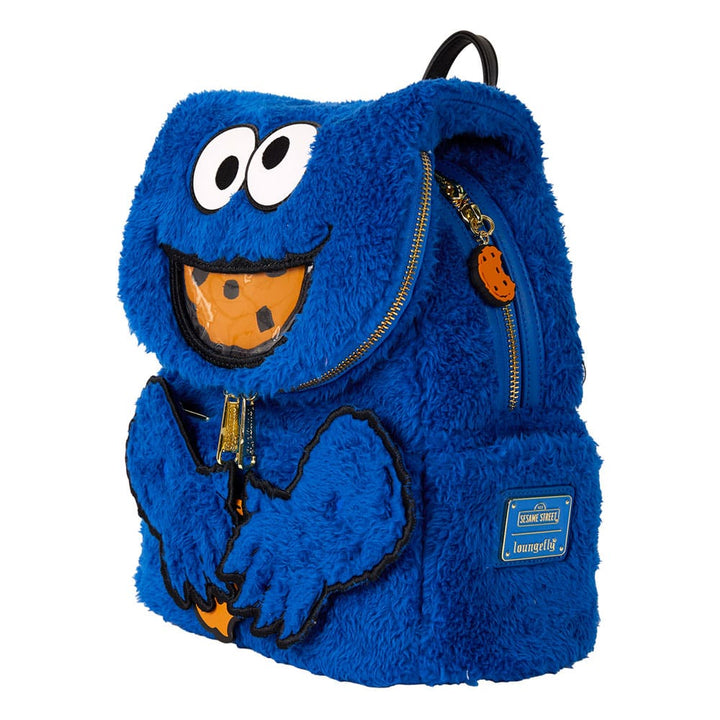 Loungefly Sesame Street Cookie Monster Plush Mini Backpack