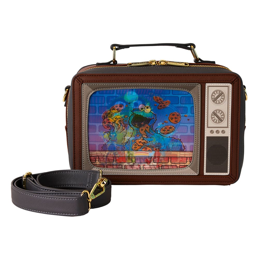 Loungefly Sesame Street Lenticular Retro TV Crossbody Bag